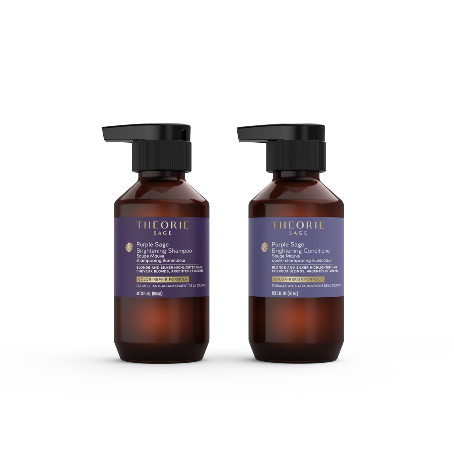 Purple Sage Brightening Shampoo & Conditioner Travel Set