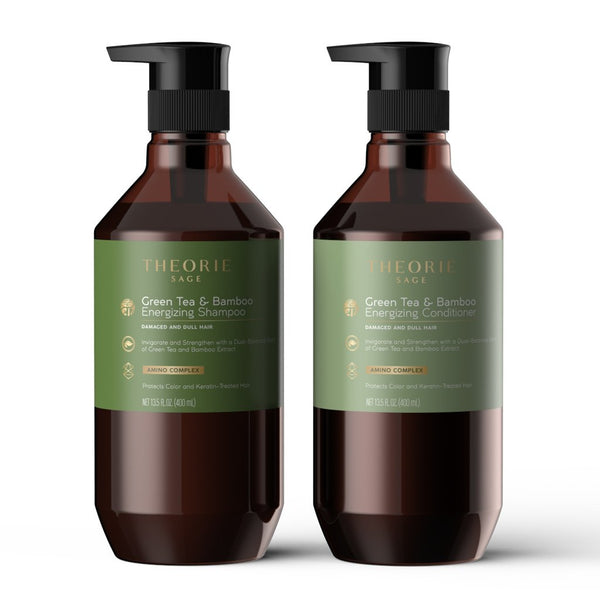 Green Tea & Bamboo Energizing Shampoo & Conditioner Set – THEORIE