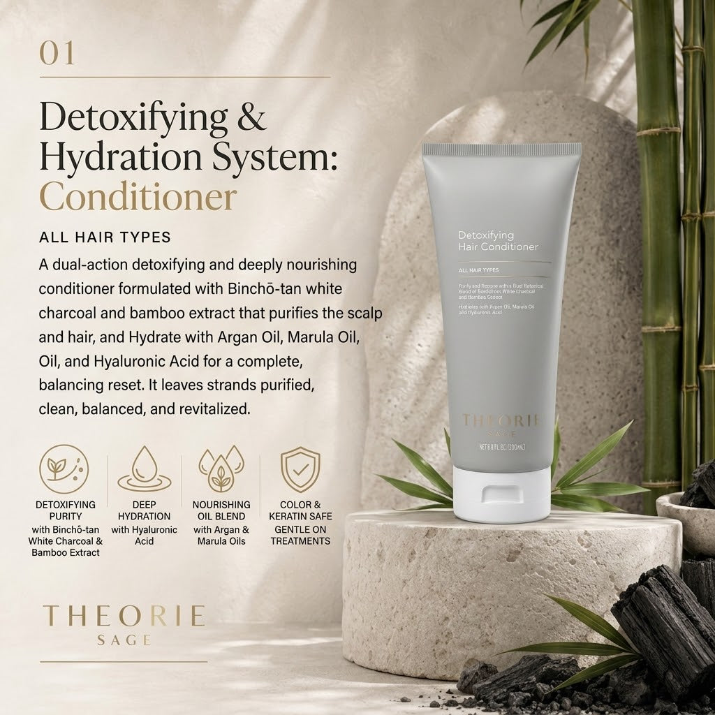 Charcoal & Bamboo Detoxifying Hair Mask – THEORIE