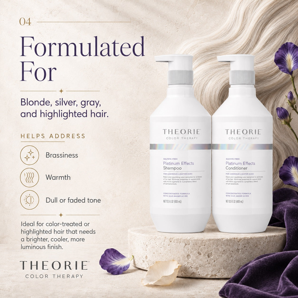 Platinum Effects Color Therapy Shampoo & Conditioner Set (Sulfate
