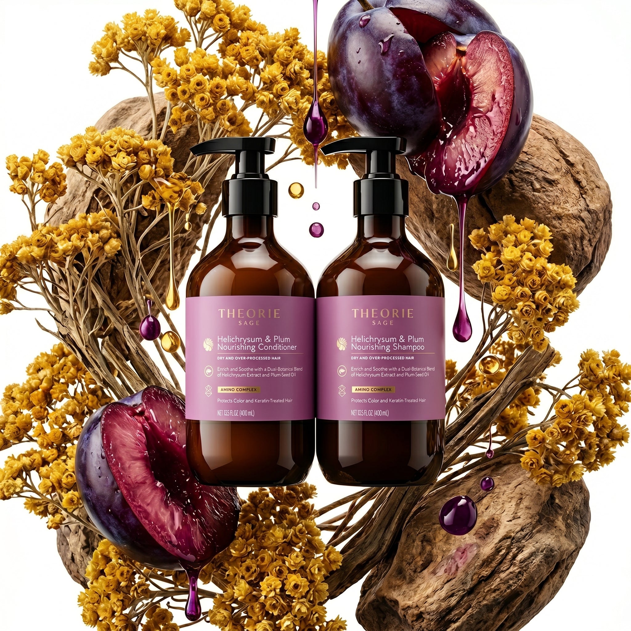 Helichrysum & Plum Nourishing Shampoo & Conditioner Set