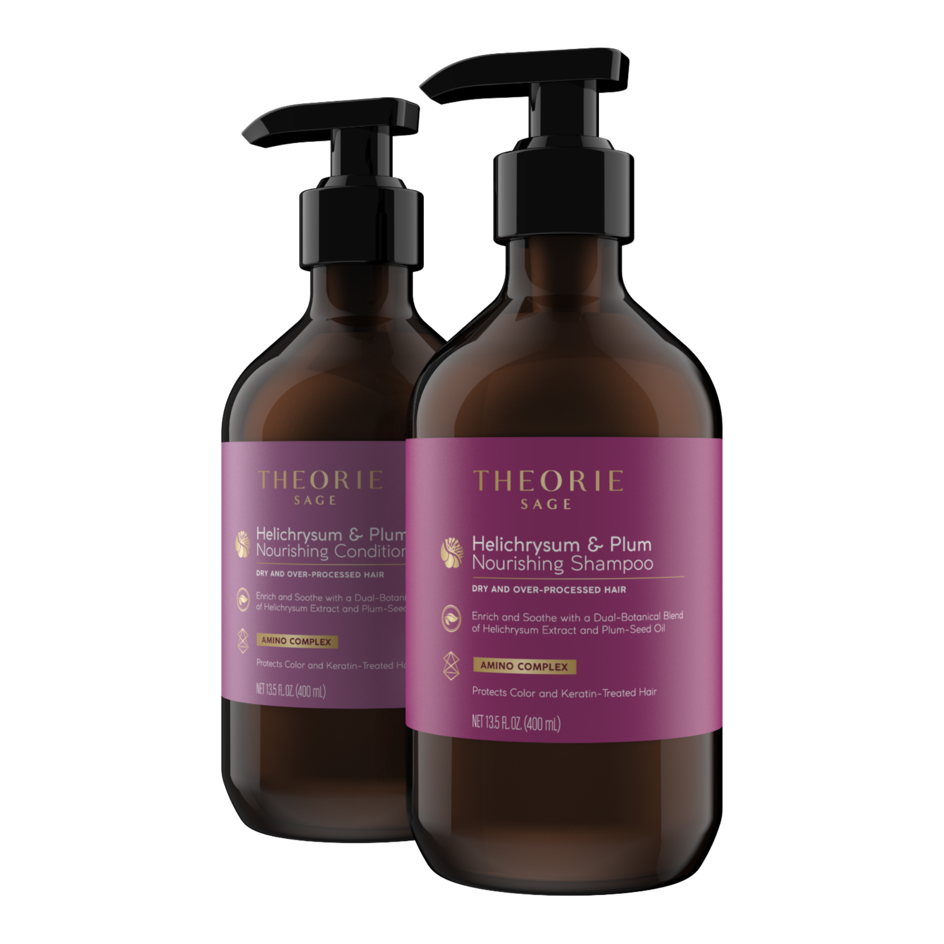 Helichrysum & Plum Nourishing Shampoo & Conditioner Set – THEORIE