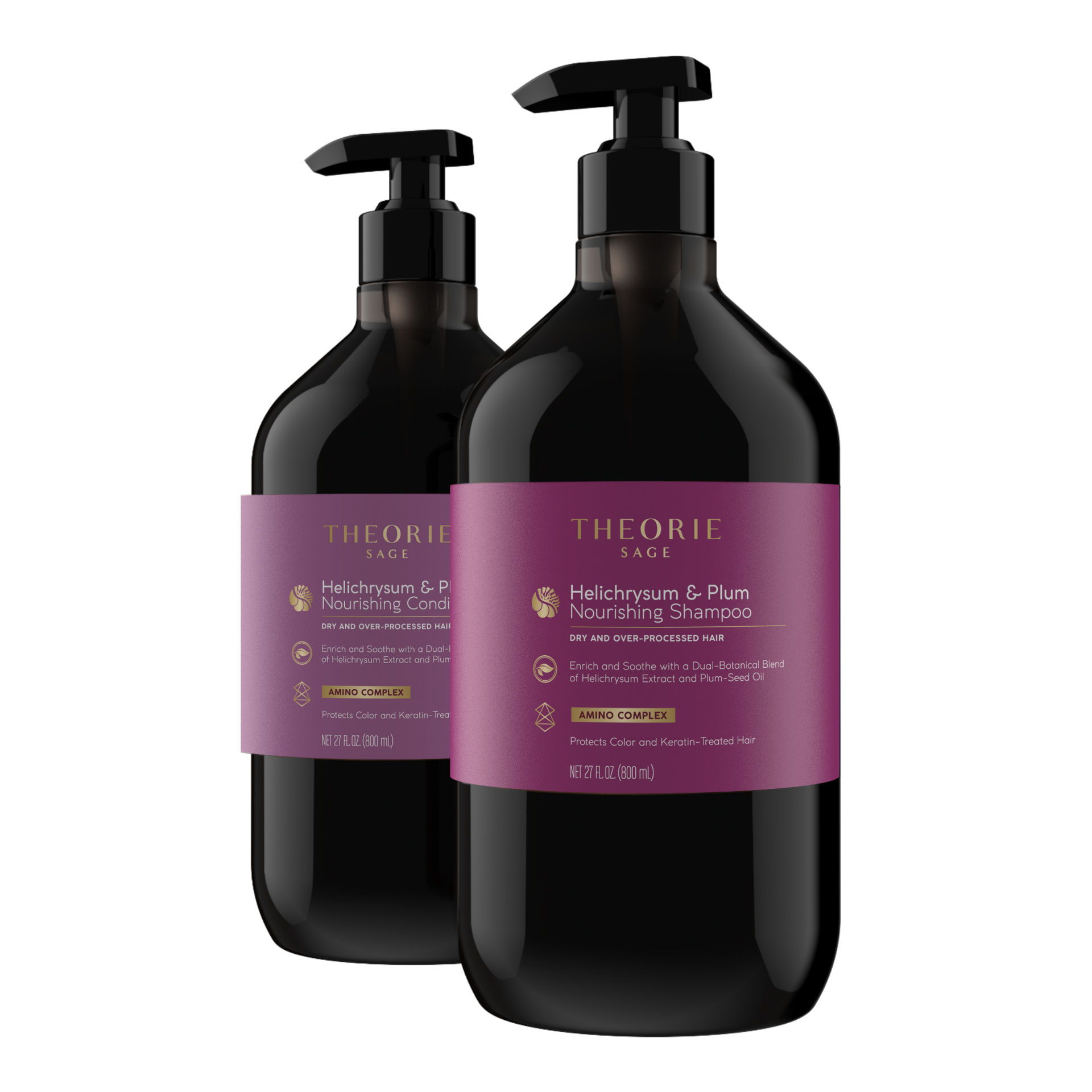 Helichrysum & Plum Nourishing Shampoo & Conditioner Set – THEORIE