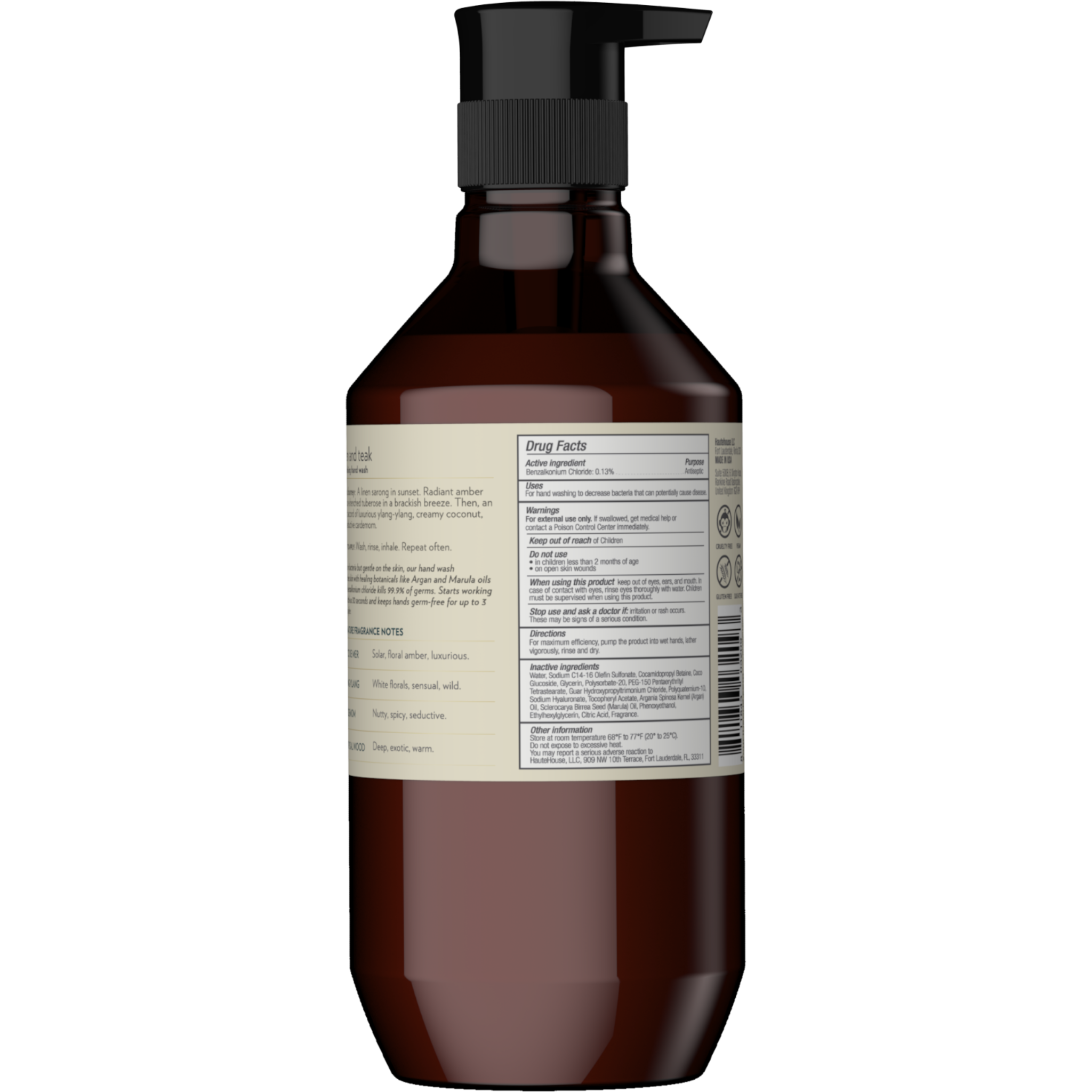 Linen and Teak Nourishing Hand Wash