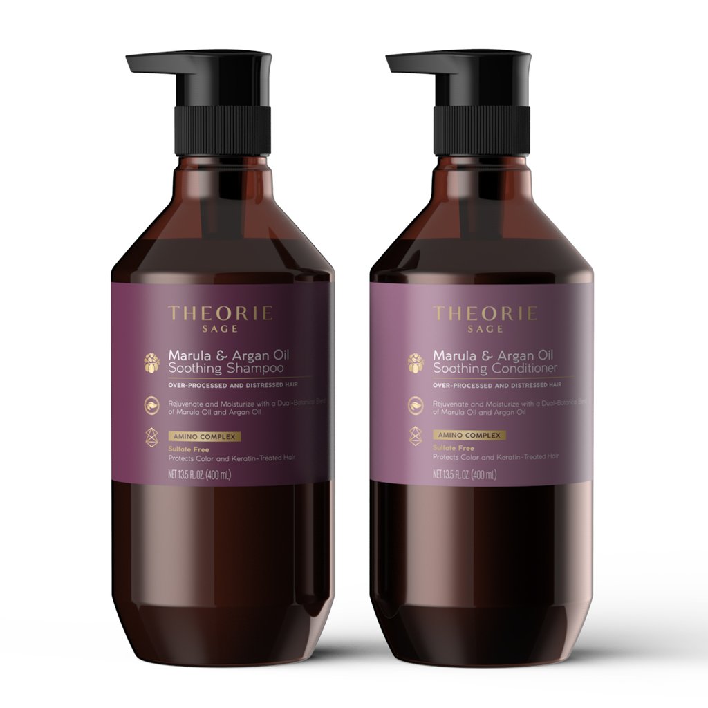 Marula & Argan Oil Smoothing Shampoo & Condition Set (Sulfate-free)