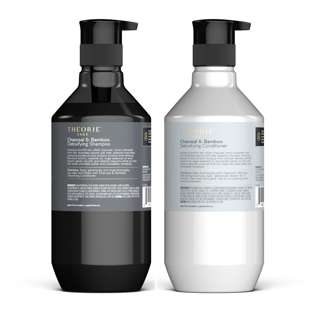 Charcoal & Bamboo Detoxifying Shampoo & Condition Set