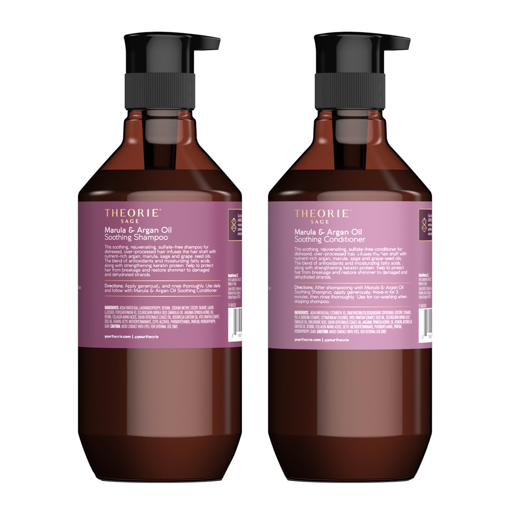 Marula & Argan Oil Smoothing Shampoo & Condition Set (Sulfate-free)