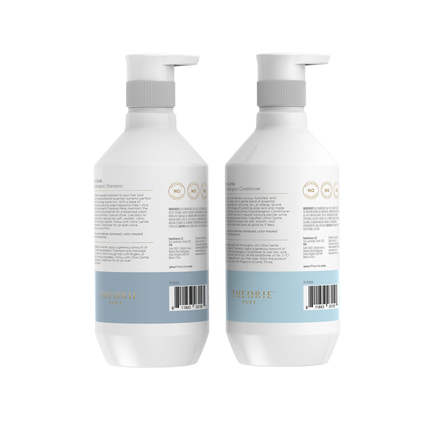 Ultra Gentle Hypoallergenic Shampoo & Conditioner Set